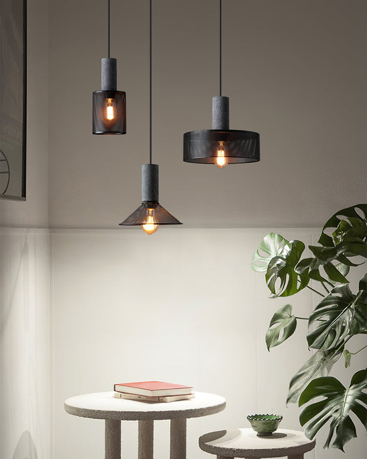 Minimalistische industriële hanglamp met cilindervormig ontwerp