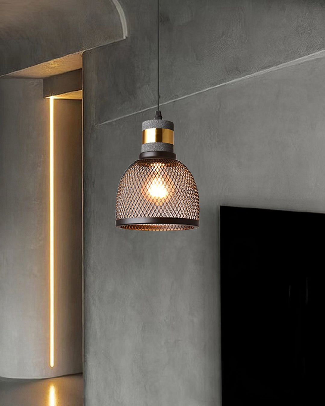 Minimalistische industriële hanglamp met cilindervormig ontwerp
