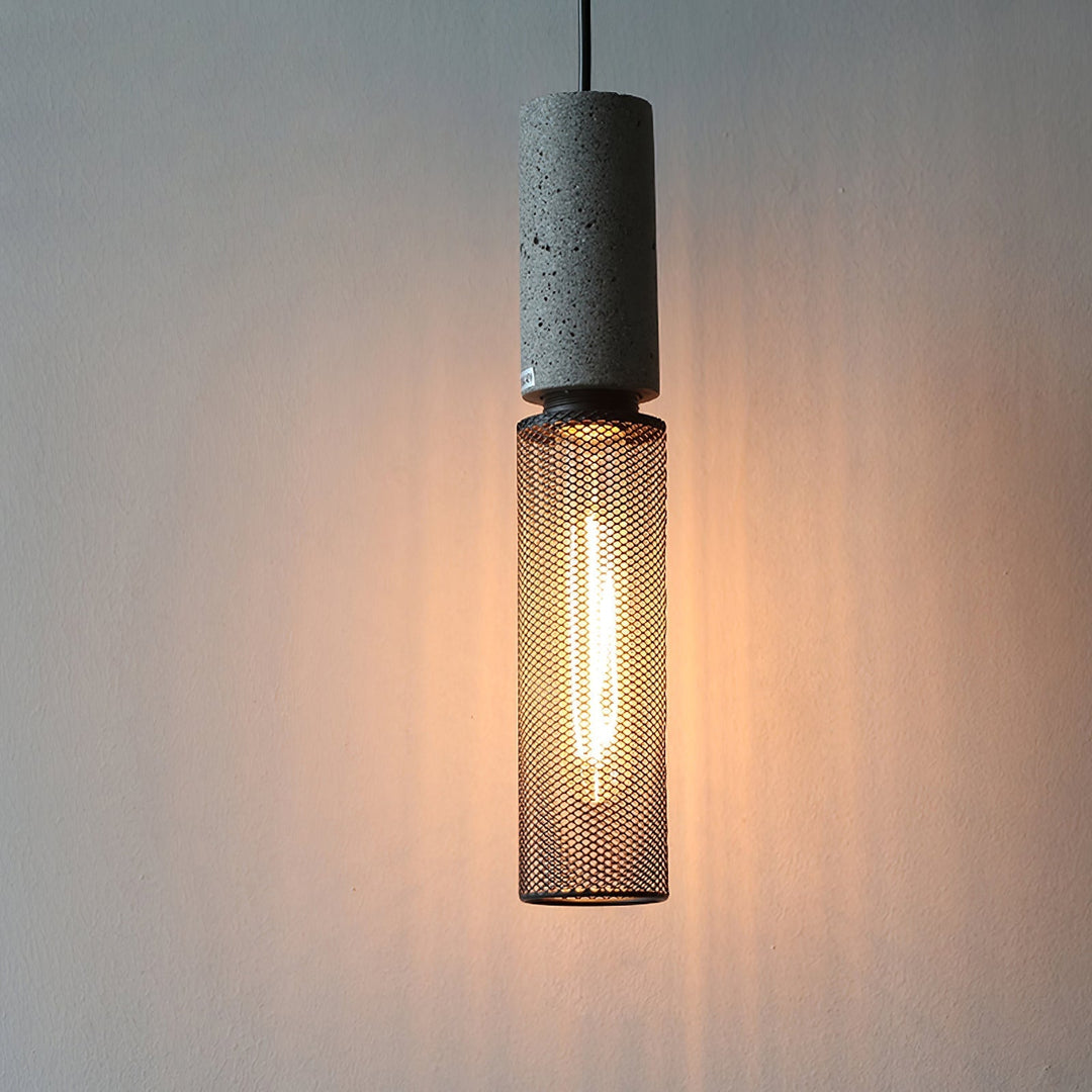 Minimalistische industriële hanglamp met cilindervormig ontwerp