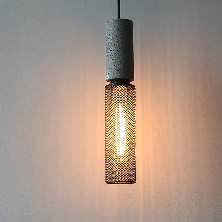 Minimalistische industriële hanglamp met cilindervormig ontwerp