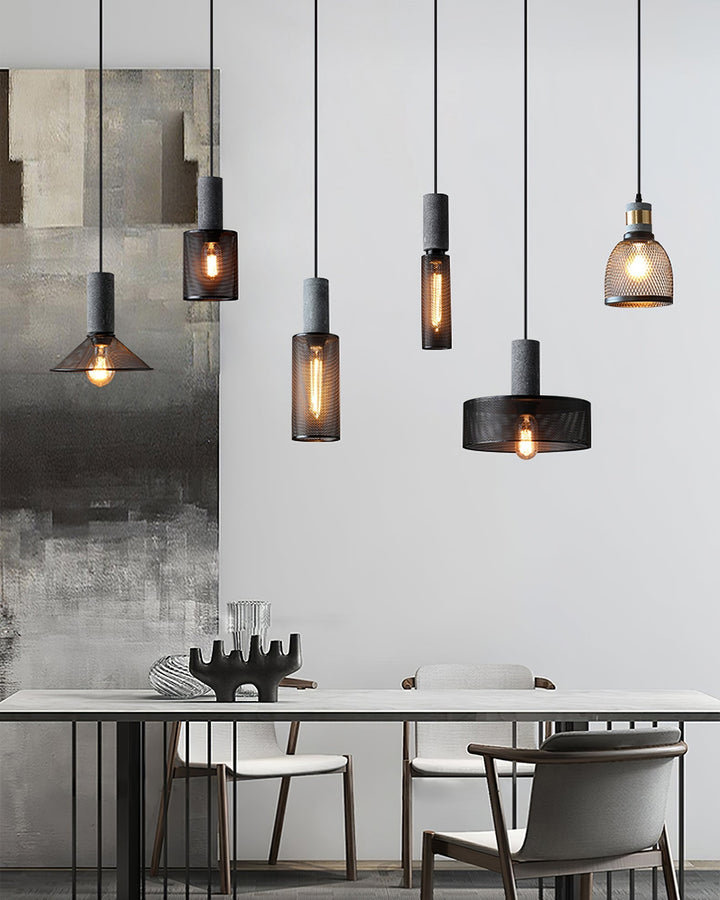 Minimalistische industriële hanglamp met cilindervormig ontwerp