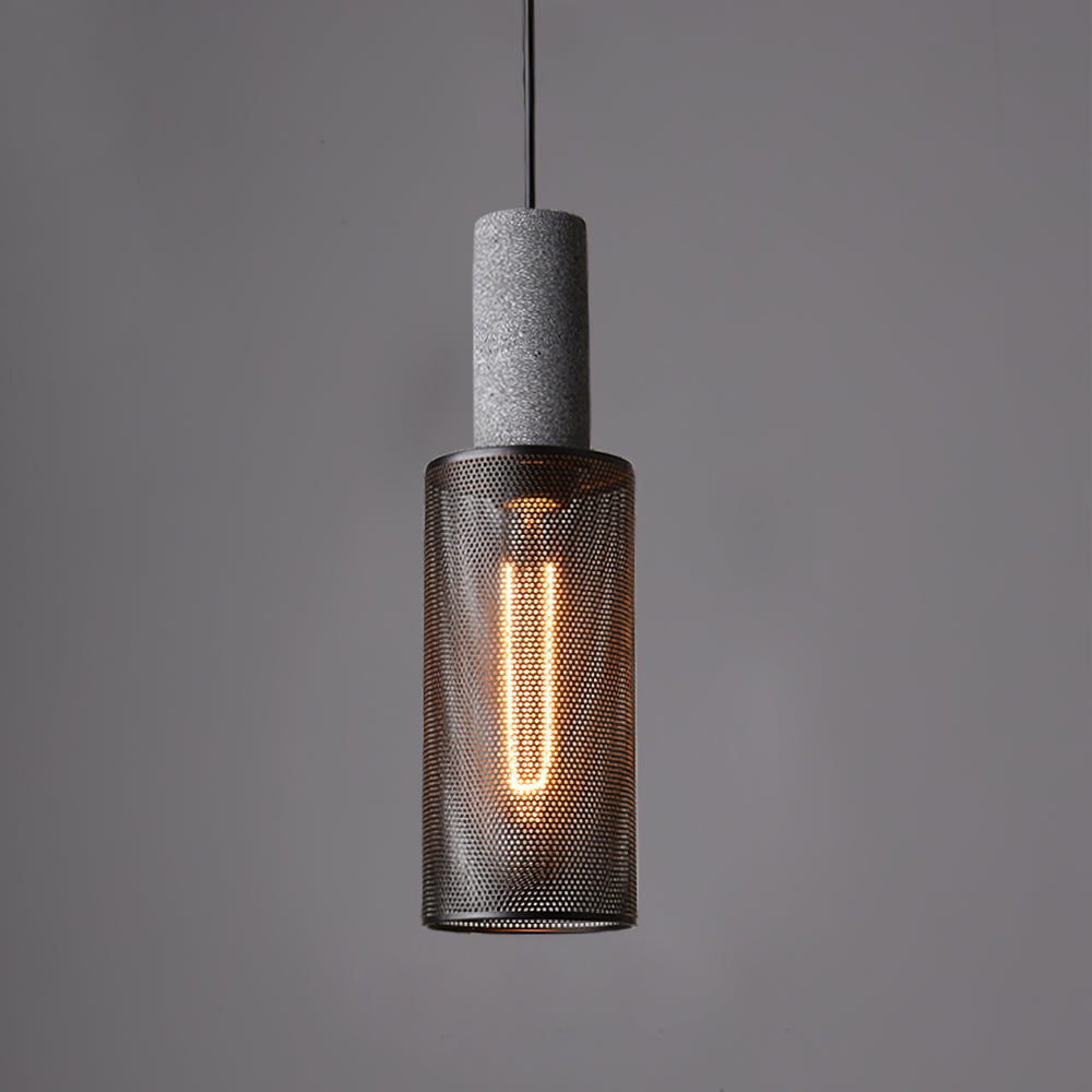 Minimalistische industriële hanglamp met cilindervormig ontwerp