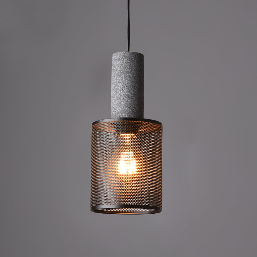 Minimalistische industriële hanglamp met cilindervormig ontwerp