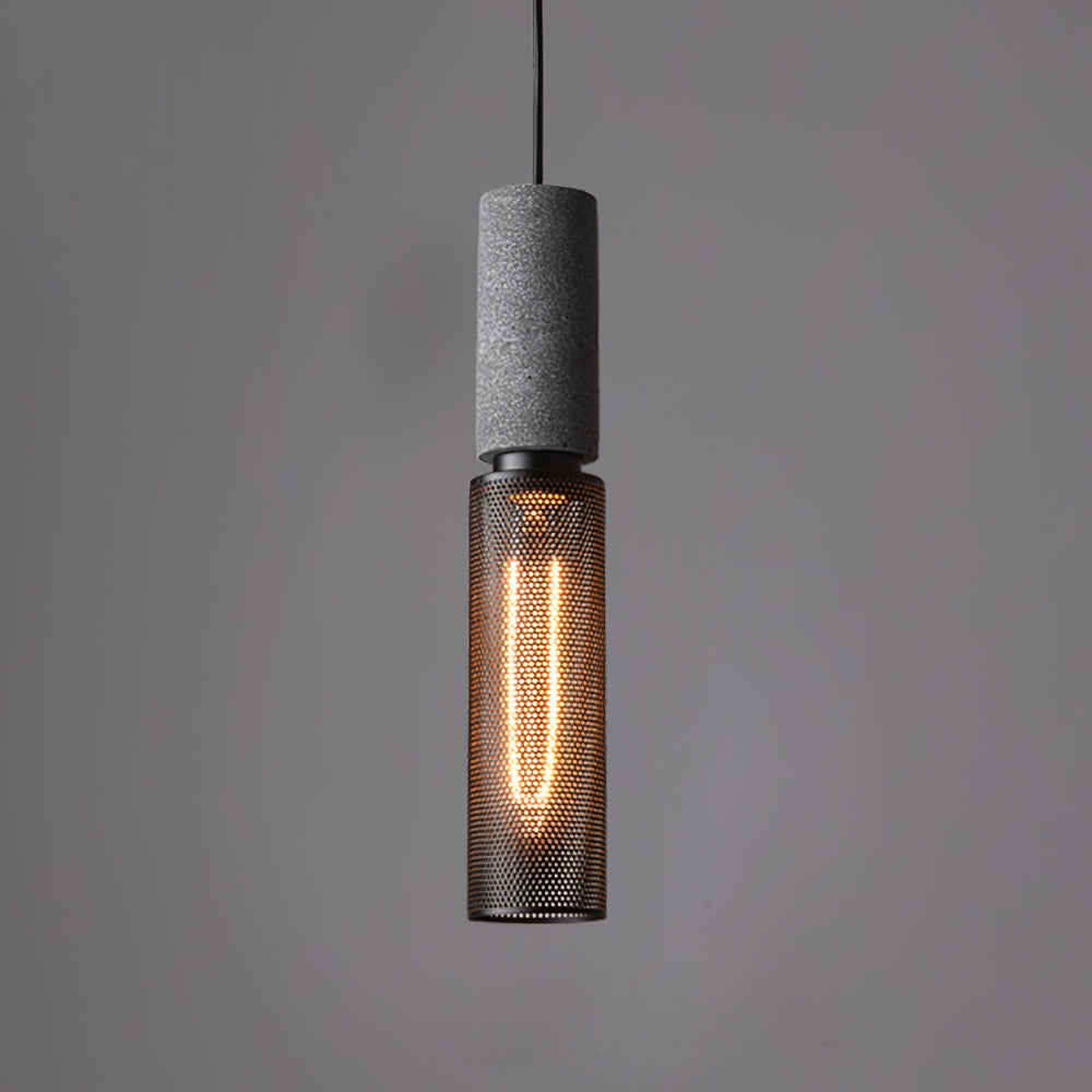 Minimalistische industriële hanglamp met cilindervormig ontwerp