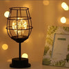 Retro accentlamp met open structuur voor in huis