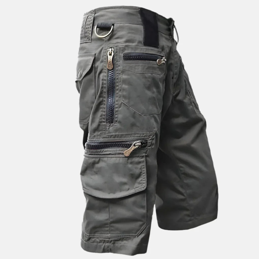 Utility Cargo Shorts voor heren met knielange pasvorm