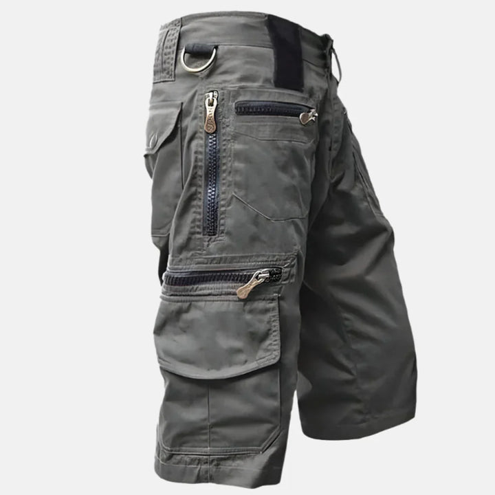 Utility Cargo Shorts voor heren met knielange pasvorm