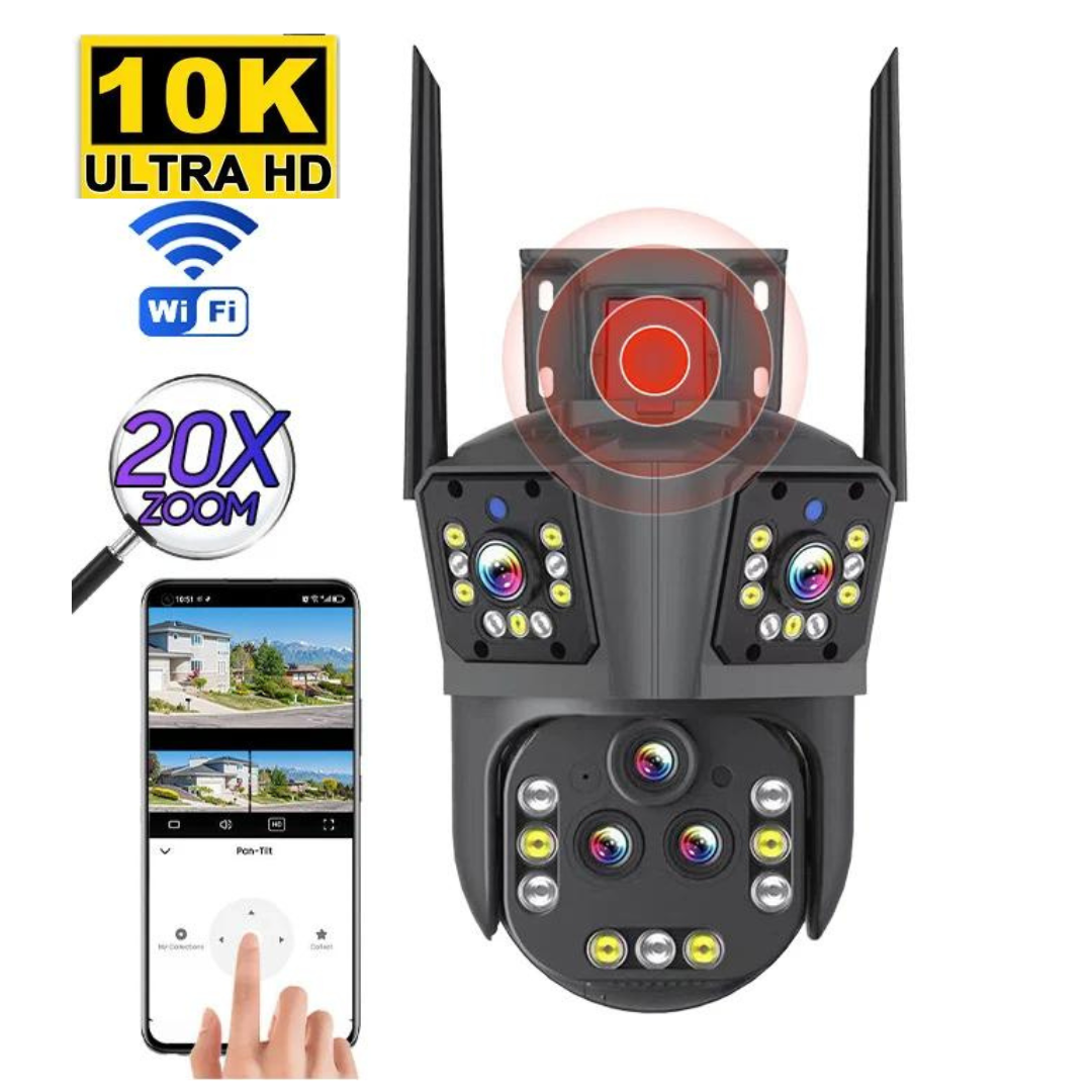10K wifi-beveiligingscamera met 20 MP, 20x zoom – DualGuard Ultra 10K