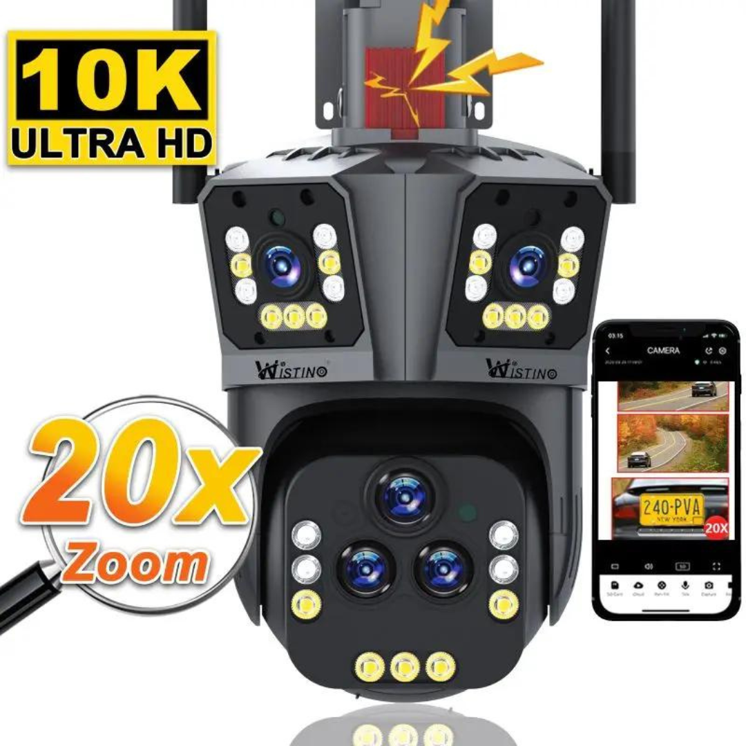 10K wifi-beveiligingscamera met 20 MP, 20x zoom – DualGuard Ultra 10K