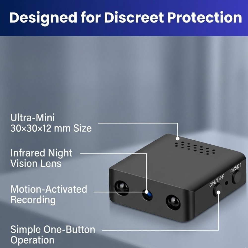 Mini HD-beveiligingscamera met wifi