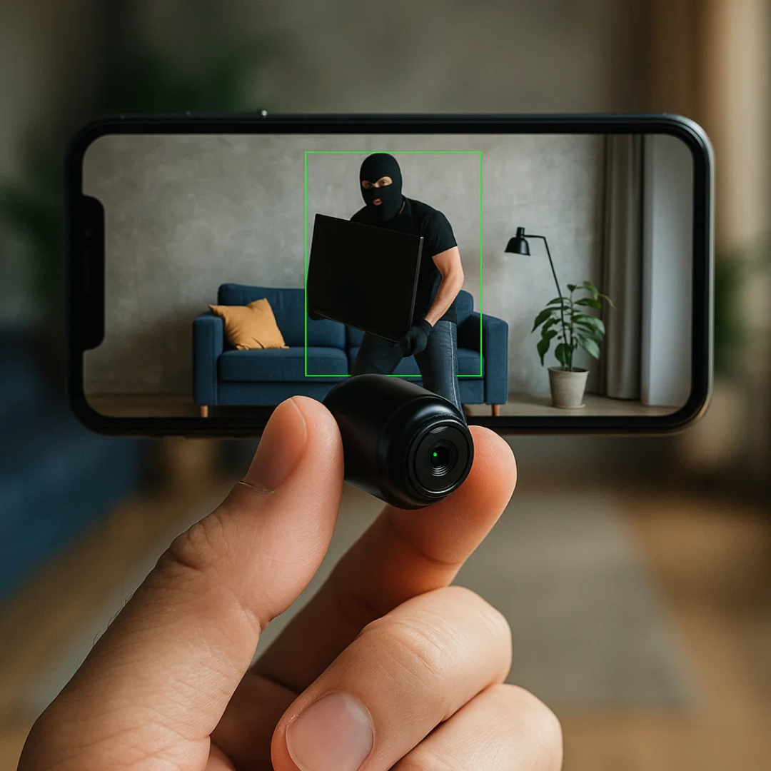 Compacte wifi-bewakingscamera met bewegingsdetectie