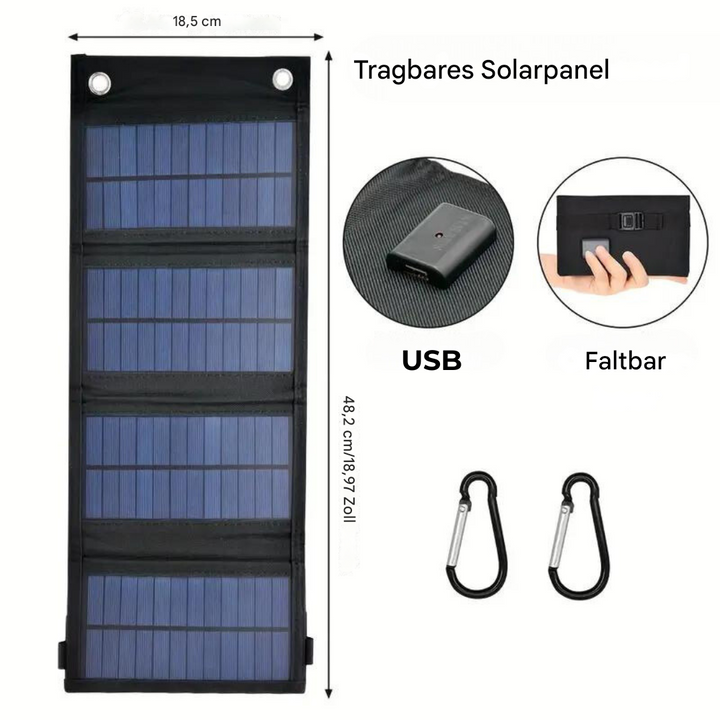 Opvouwbare solarpowerbank - SolarMate