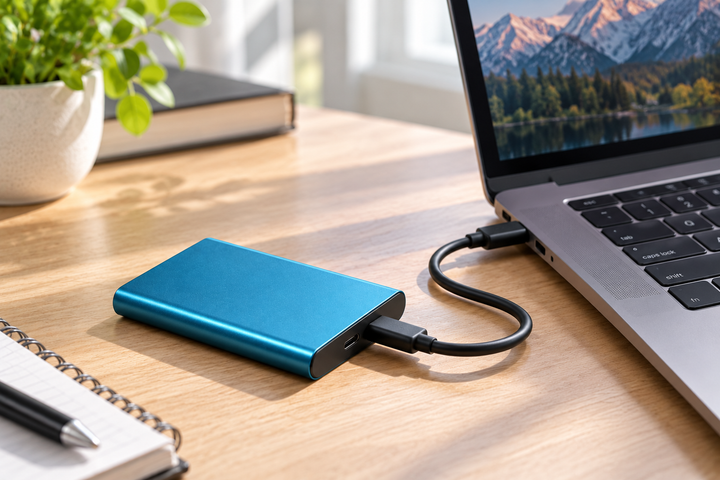 Robuuste externe SSD 30 TB voor grote bestanden