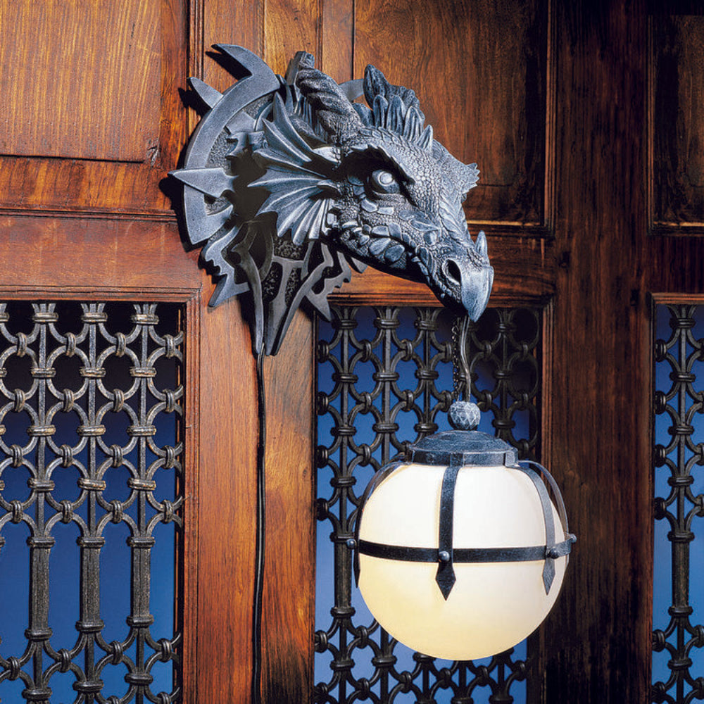 Drakenkop-wandlamp, fantasy wandmontage-accentverlichting