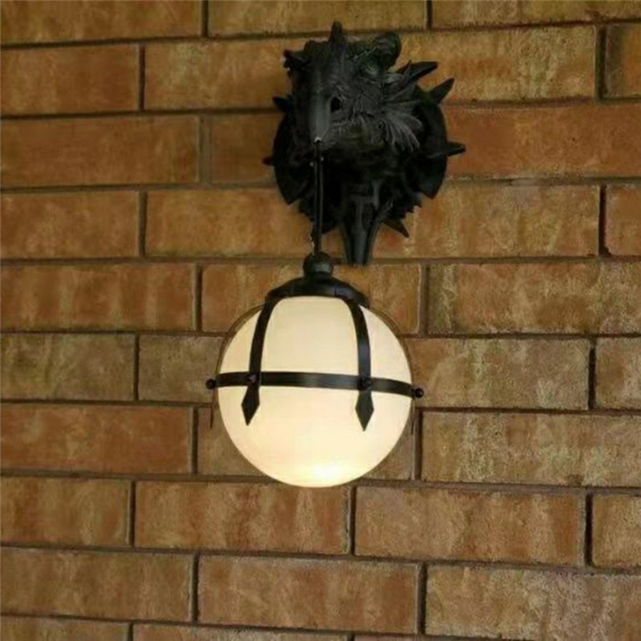 Drakenkop-wandlamp, fantasy wandmontage-accentverlichting