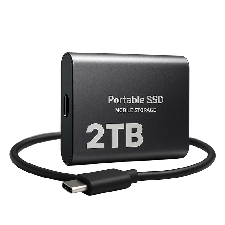 Externe 2 TB SSD met hoge snelheid