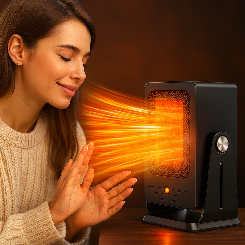 Keramische kachel 900W met instelbare thermostaat