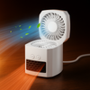 Vierkant mini kacheltje 400W voor je bureau, stil en licht