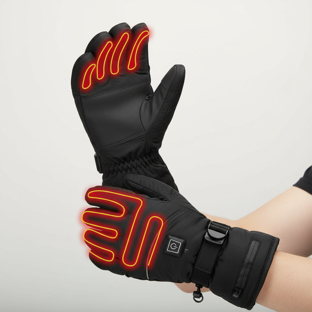 Waterdichte verwarmde handschoenen met touchscreenfunctie