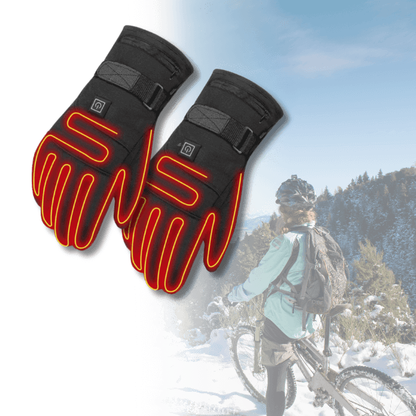 Waterdichte verwarmde handschoenen met touchscreenfunctie