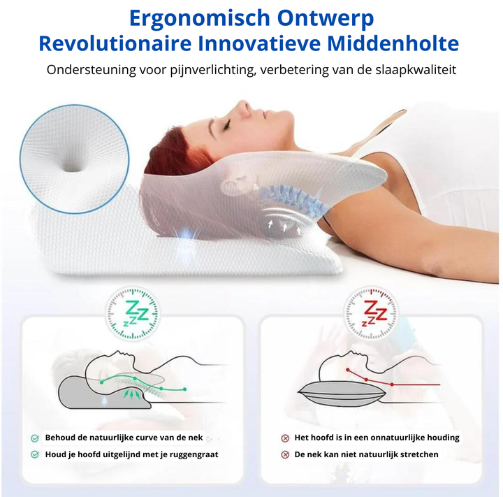 SleepWell | Ergonomisch Slaapkussen voor Nekpijn