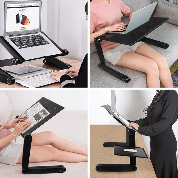 Opvouwbare 360°-laptopstandaard voor laptops en tablets