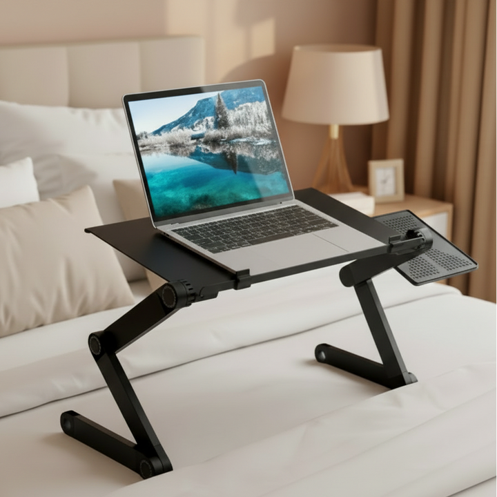 Opvouwbare 360°-laptopstandaard voor laptops en tablets