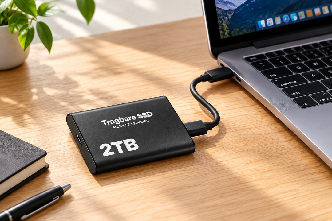 Externe SSD 2 TB met USB-C en 1050 MB/s