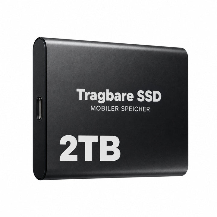 Externe SSD 2 TB – snelle opslag, USB‑C, draagbare schijf