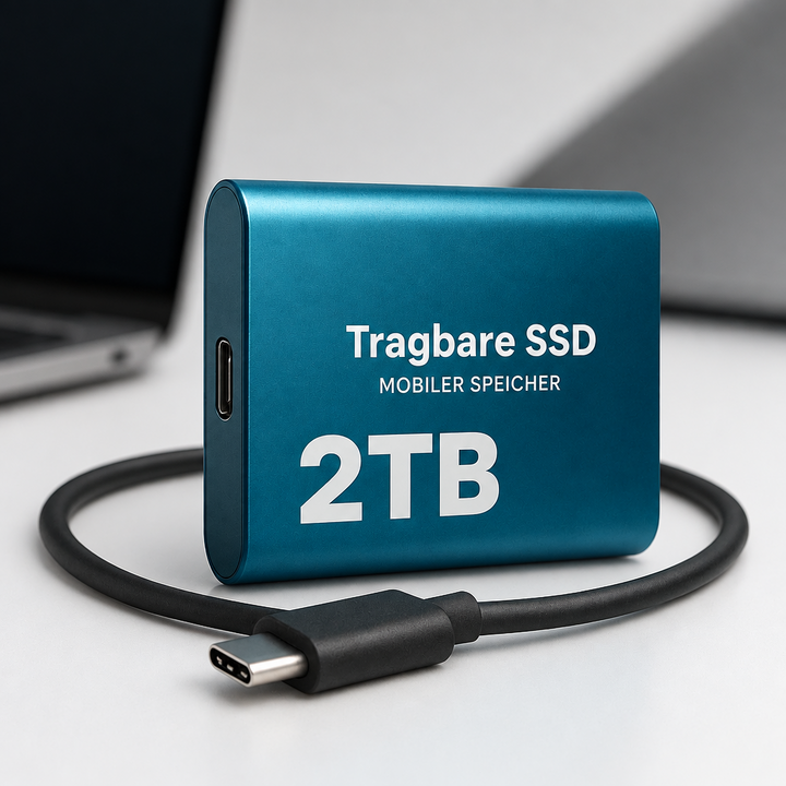 Externe SSD 2 TB met USB-C en 1050 MB/s