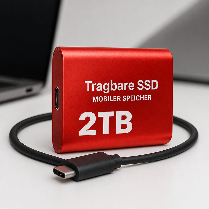 Externe SSD 2 TB met USB-C en 1050 MB/s