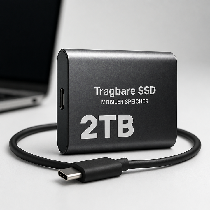 Externe 2-TB-SSD met USB-C en highspeed