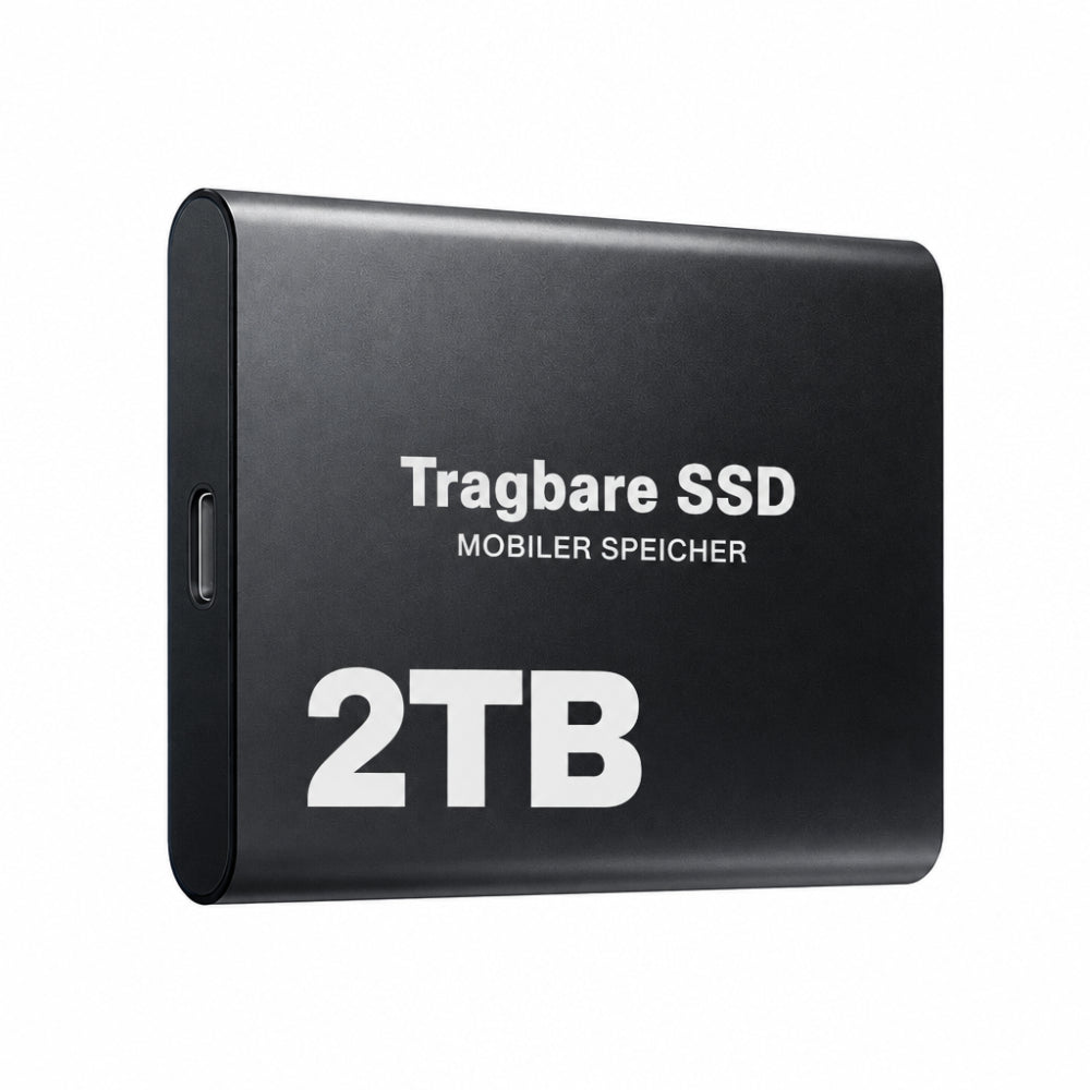 Externe 2-TB-SSD met USB-C en highspeed