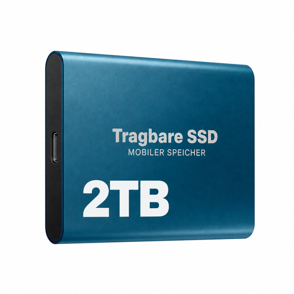 Externe 2-TB-SSD met USB-C en highspeed