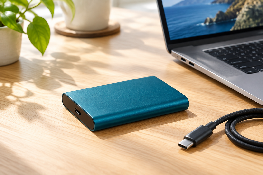 Externe 2-TB-SSD met USB-C en highspeed