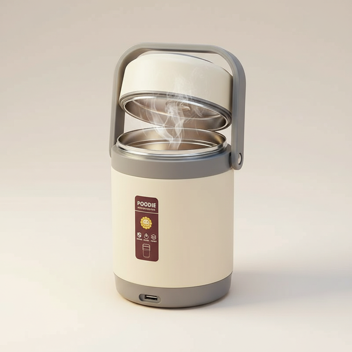 USB-Verwarmde Lunchbox | Roestvrij Staal 304, Draagbare Voedselwarmer