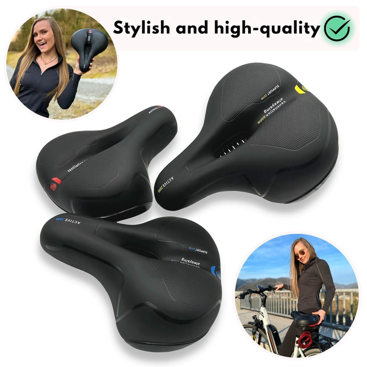 Fietszadel | Ergonomisch comfort | Schokdempend ontwerp