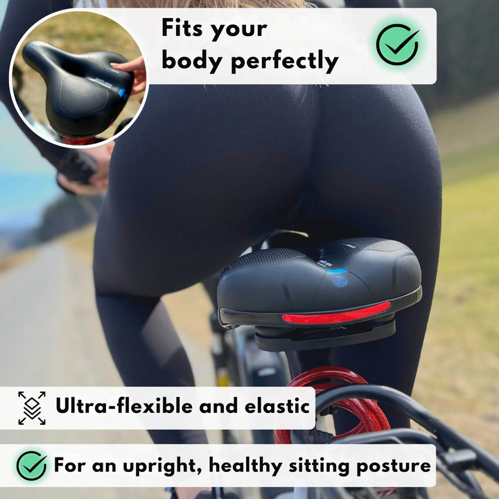 Fietszadel | Ergonomisch comfort | Schokdempend ontwerp