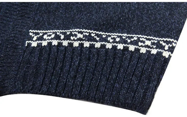 Raven – Casual gebreid herenvest met ritssluiting