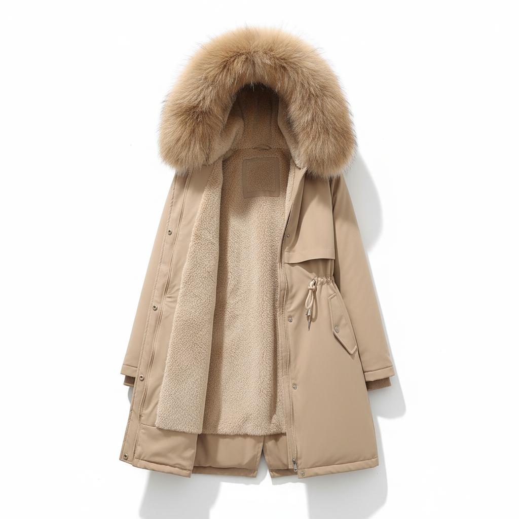 Fleece Parka Met Kapuze - Silvia