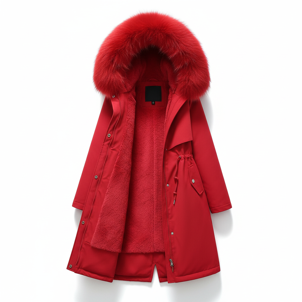 Fleece Parka Met Kapuze - Silvia