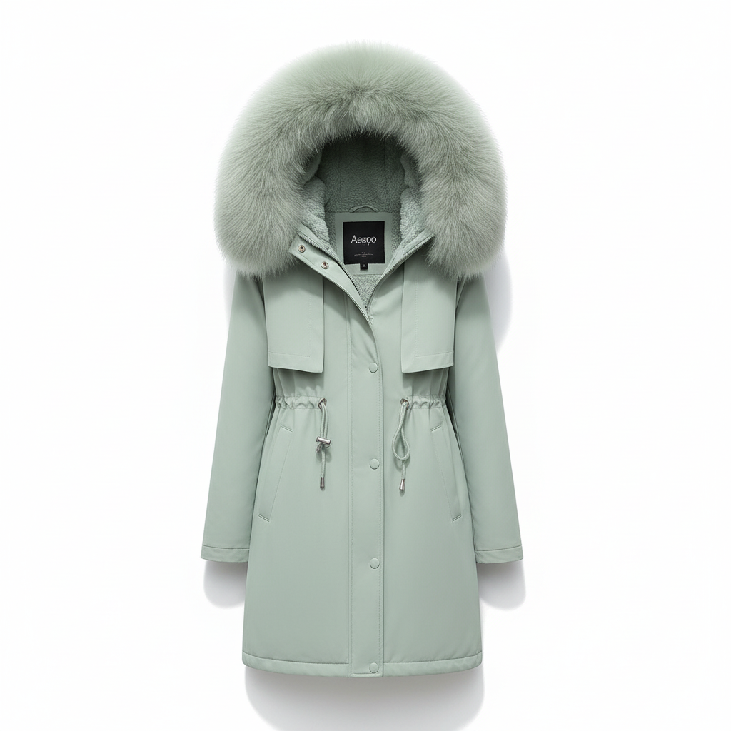 Fleece Parka Met Kapuze - Silvia