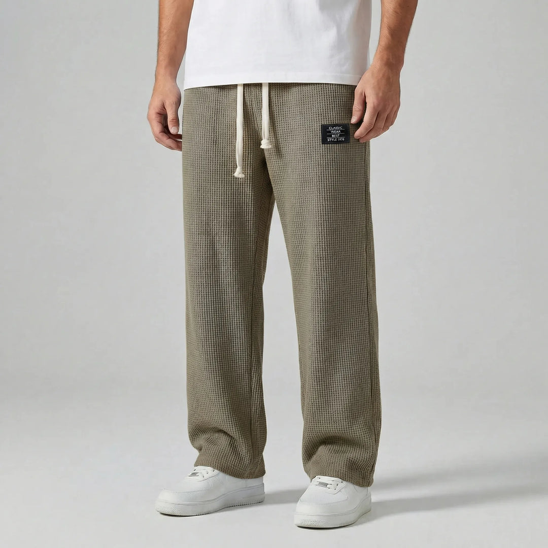 Vrijetijdsbroek met trekkoord in de taille - Caspar