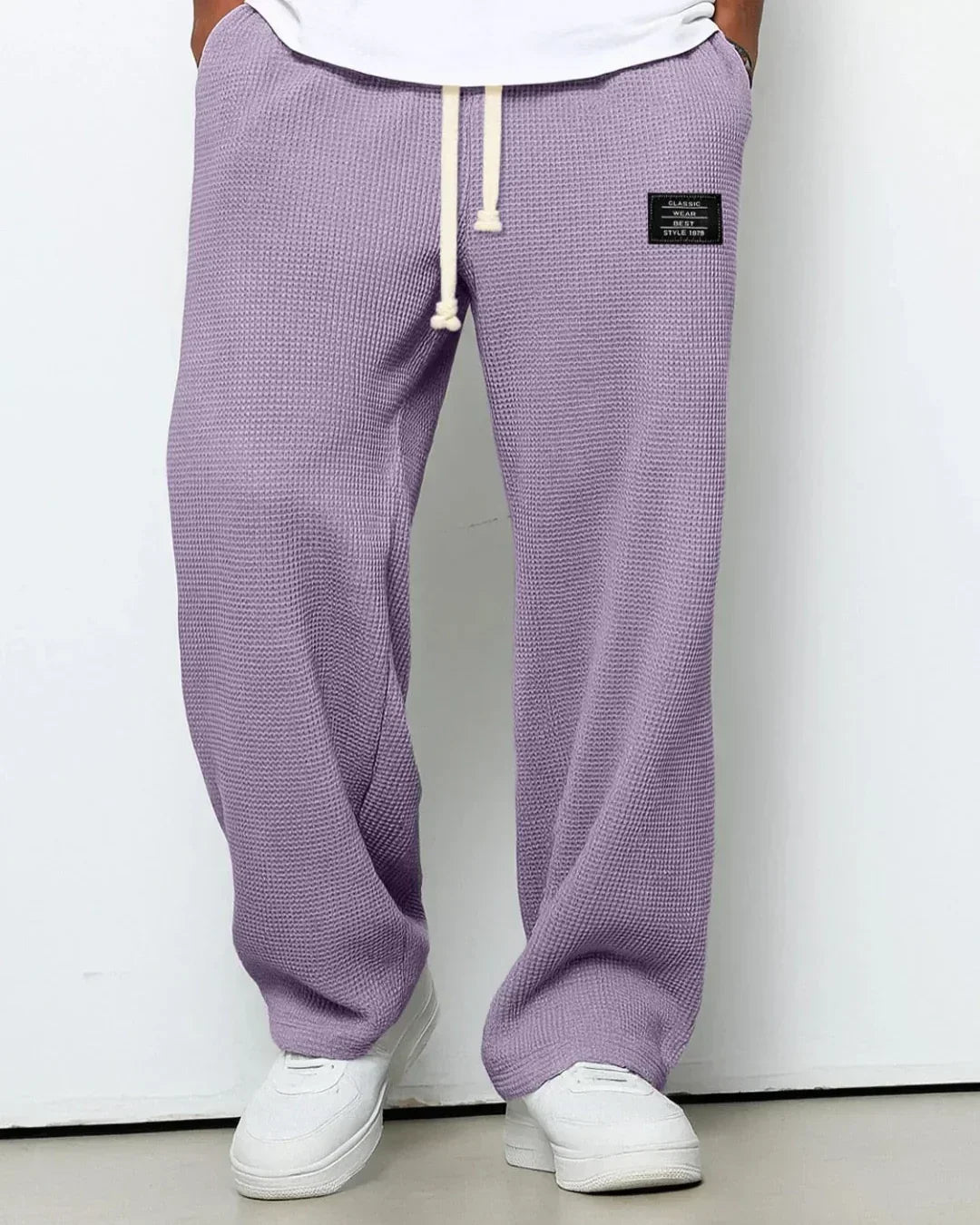 Vrijetijdsbroek met trekkoord in de taille - Caspar