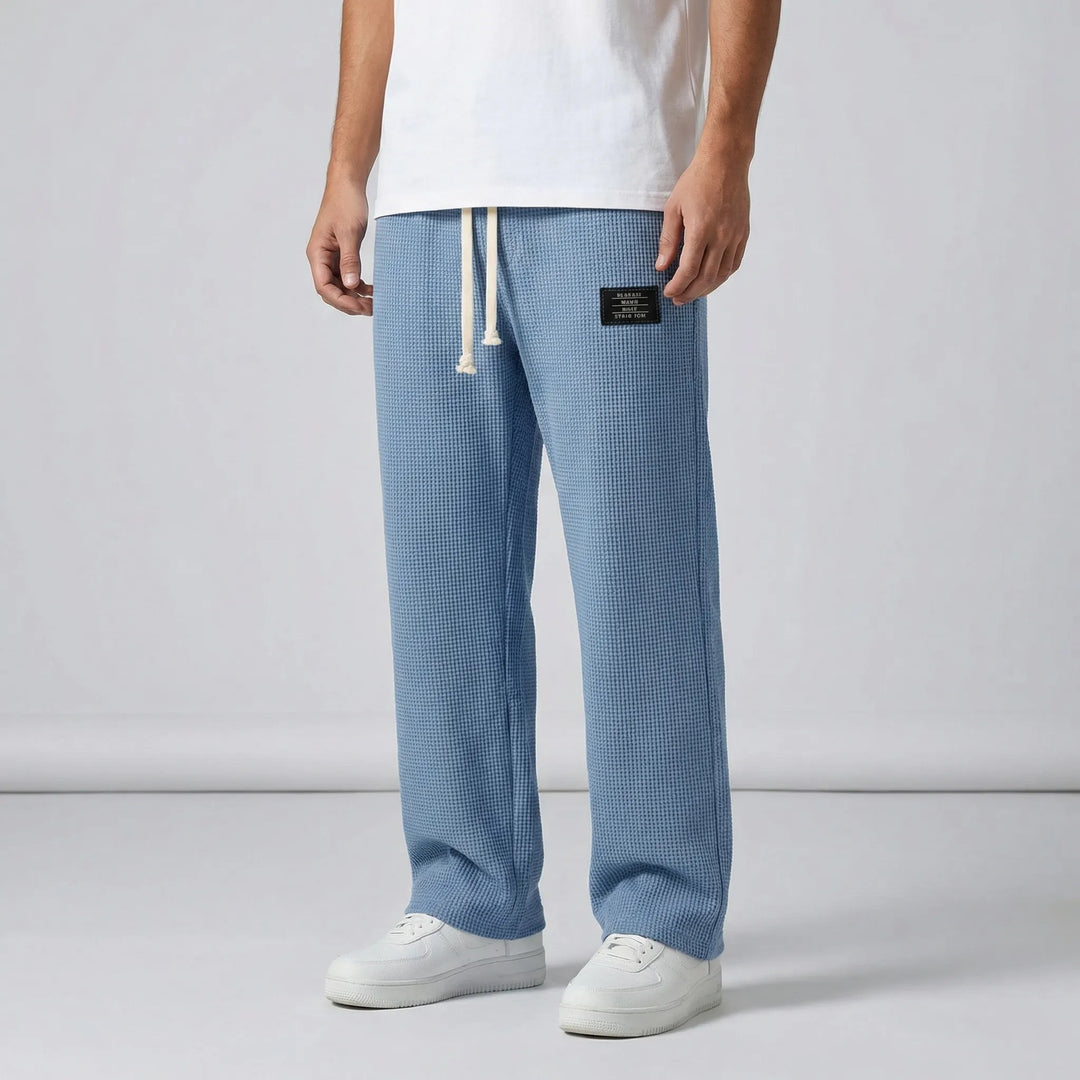Vrijetijdsbroek met trekkoord in de taille - Caspar