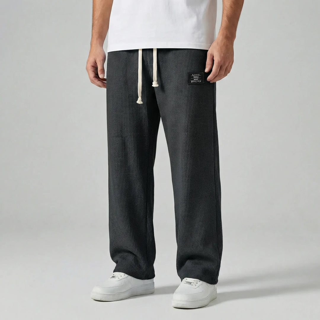 Vrijetijdsbroek met trekkoord in de taille - Caspar