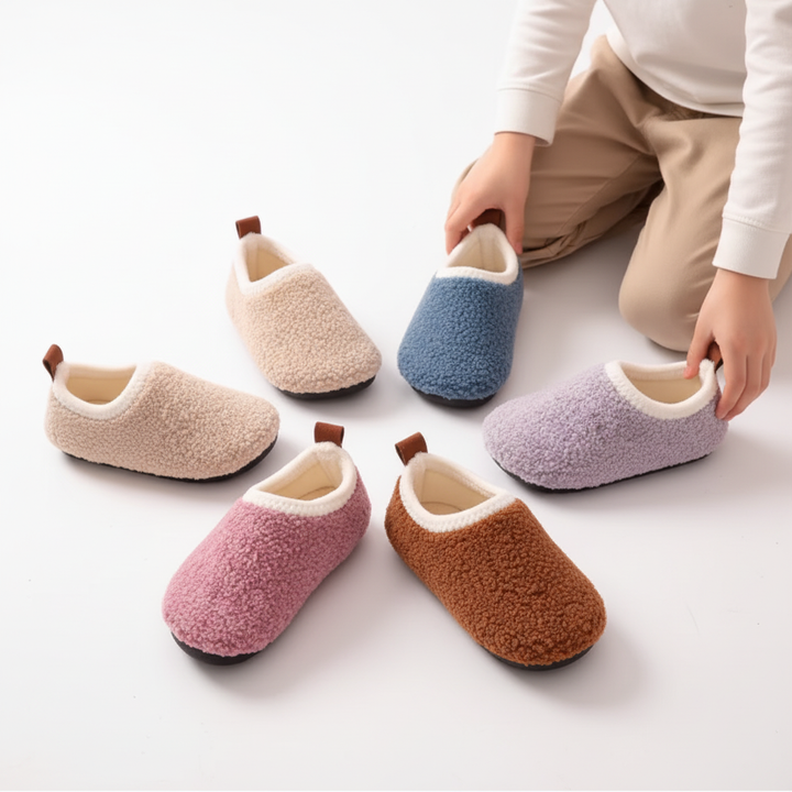 Gevoerde kinderpantoffels van pluche - TeddyToes
