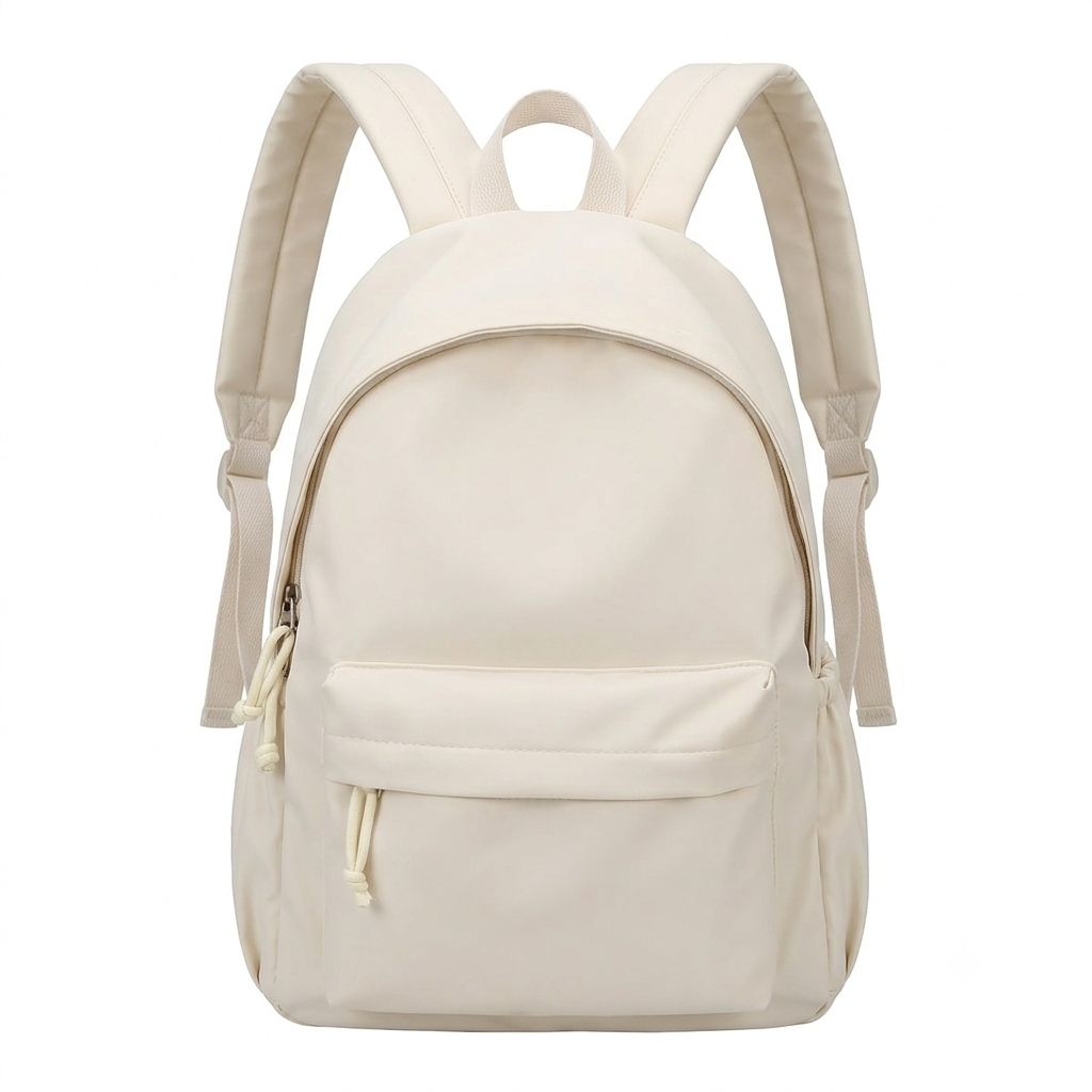 Lichtgewicht nylon schoolrugzak voor dames in pastelkleuren