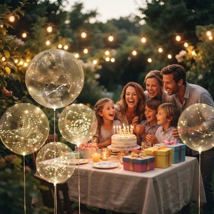 Lichtgevende ballonnen – feestdecoratie met een warme gloed | set van 10