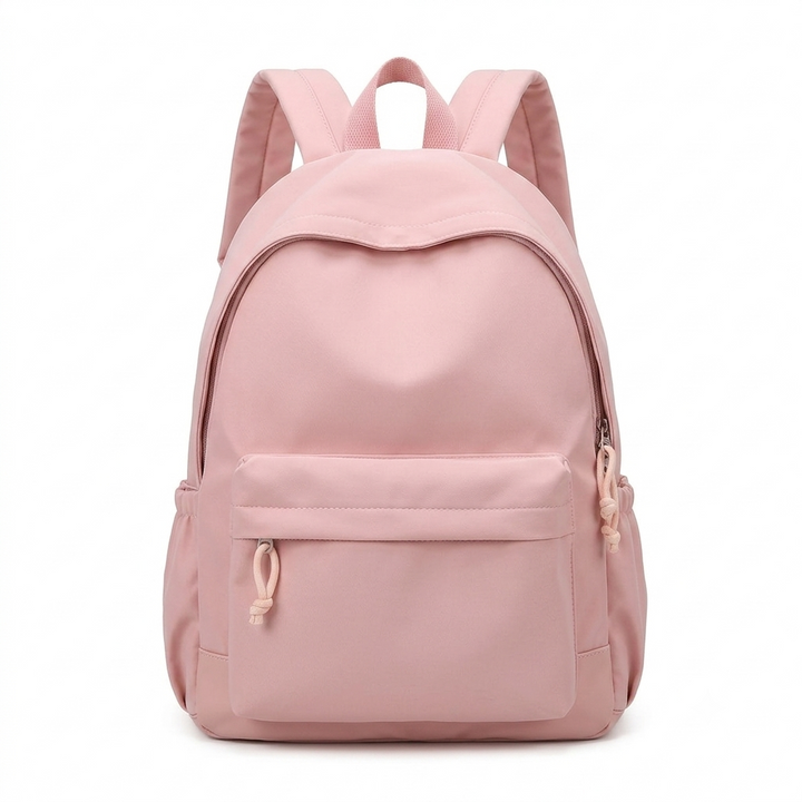 Lichtgewicht nylon schoolrugzak voor dames in pastelkleuren